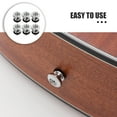 thumbnail image 3 of unbranded 12Ud Botones De Seguro Para Correa De Guitarra Eléctrica Y Bajo Acabado Plata Material Duradero, 3 of 8