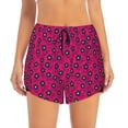 thumbnail image 2 of Hirioo Floral Colorful for Women's Double Layer Athletic Shorts High-Performance Gym Shorts with Inner Pocket, Elastic Waistband-Large, 2 of 7