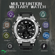 Findtime Mens Military Watch Outdoor Sports Electronic Watch Tactical Army Wristwatch LED Stopwatch Waterproof Digital Analog Watches