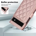 thumbnail image 4 of Case Wallet for Google Pixel 6a, [Wristlet & Crossbody Strap] RFID Blocking 5 Card Slots Stand [Shockproof TPU Shell] PU Leather Magnetic Flip Cover Compatible with Google Pixel 6a, Rosegold, 4 of 9