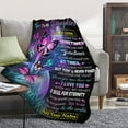 thumbnail image 3 of LHSHID Personalized to My Daughter Blanket from Mom Dad Lightweight Flannel Throws Custom Name Gift for Girl Women Super Soft Comfy Butterflies Blankets Birthday Christmas Decor Couch Sofa, 3 of 9