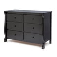 thumbnail image 2 of Pemberly Row Universal 6-Drawer Wood and Metal Dresser in Black, 2 of 7
