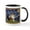 White/Black Inside, variant on CafePress - Starry Night & Sable Sheltie Mug - 11 oz Ceramic Mug - Novelty Coffee Tea Cup