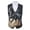 Black Horse, variant on Skull Moon Star Mens Suit Vest Business Formal Casual Dress Suit Waistcoat Vests for Men Halloween Party Prom Outfits Bartender Vests