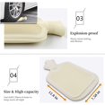thumbnail image 3 of 2 Liter Rubber Hot Water Bottle Warmer Set,Heat Up And Refreezable Hot Cold Pack With Knit Cover Hot Water Bag For Pain Relief Hot Cold Therapy,Cartoon Owl, 3 of 6