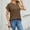 Coffee, variant on Hrsba Womens Plain Tshirts, Crew Neck Short Sleeve Solid Color Loose Casual Tees Summer Breathable Lightweight Basic Daily Tops