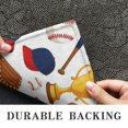thumbnail image 6 of Baseball Elements and Trophies Pattern Door Rugs,Washable Non Slip Door Mats Indoor,Decorative Door Mats,Entry Mat Indoor for Entrance,Bedroom,Kitchen,Bathroom,16"x24", 6 of 6
