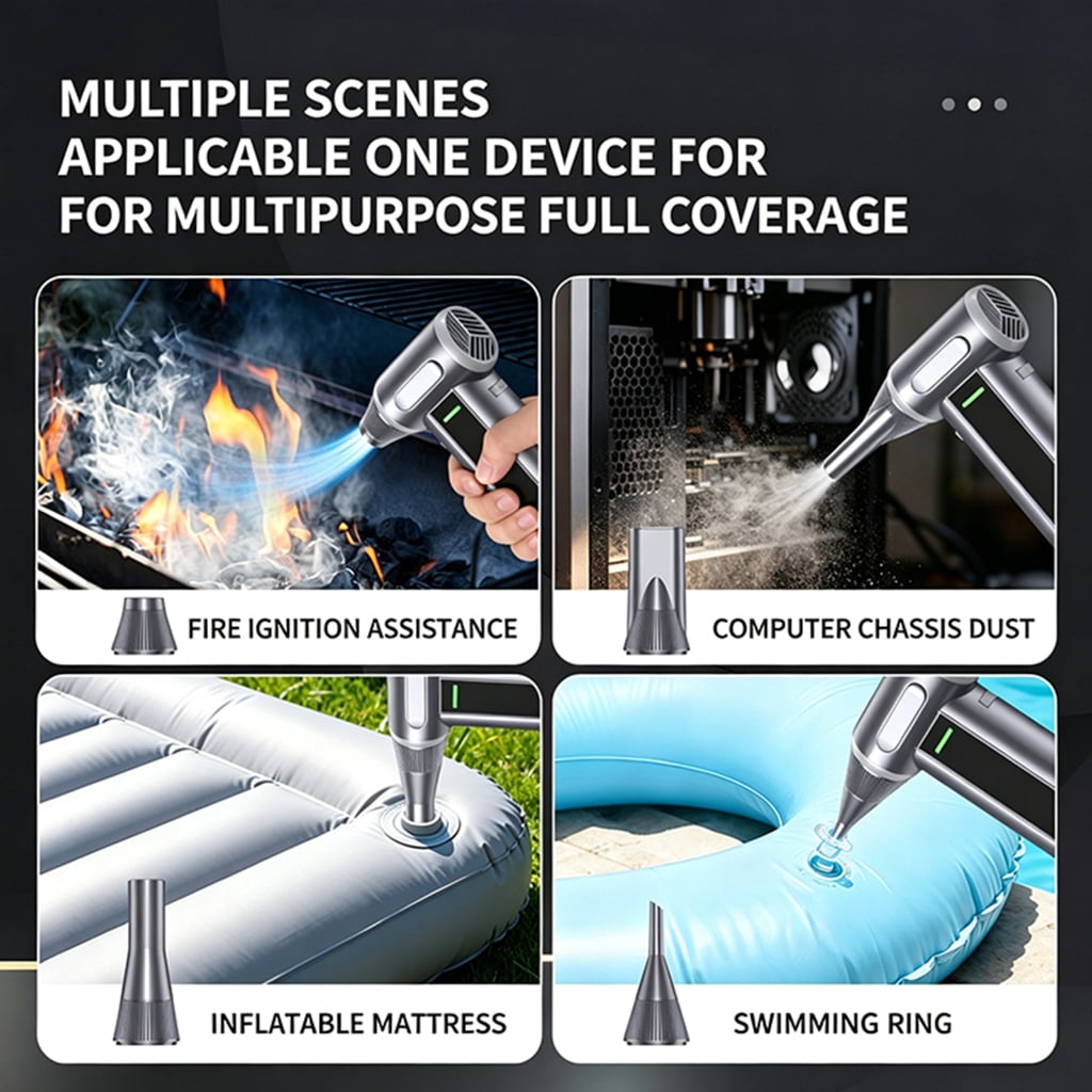 Miiottaa 130000RPM Rechargeable Air Duster With Strong Suction For Electronics And Household Cleaning