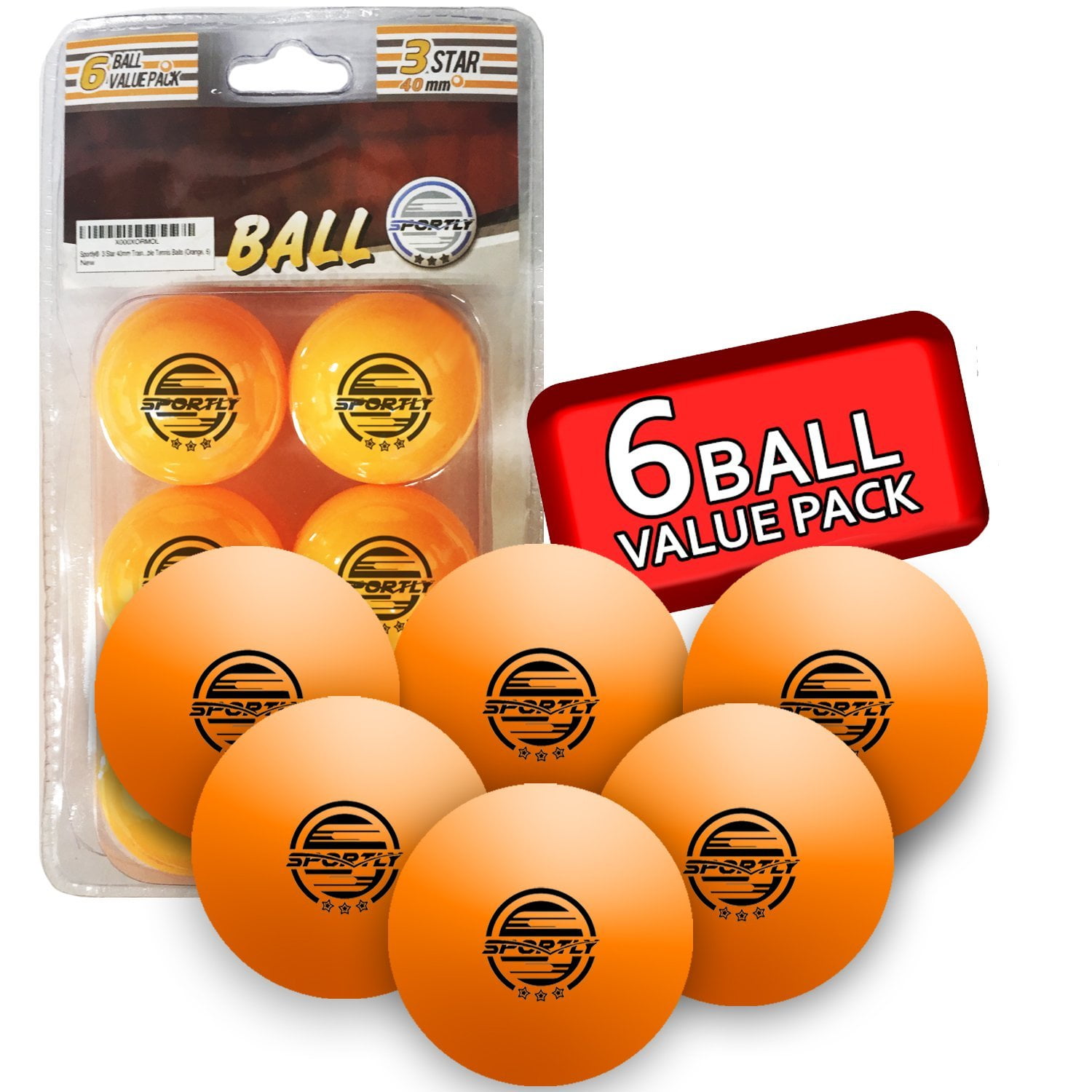 50Pcs 3 Star 40mm Table Tennis Balls  Pong Training Practice Balls Set 