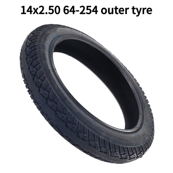 14x2.50 (64-254) Rubber Outer Tire, Replacement Tyre for Electric Scooter, E-Bike, Mini Go Kart & Pocket Bike