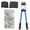 Silver, variant on 140PCS Copper Ring Terminal Kit with Crimping Pliers Heat Shrink Tubing Battery Cable Lugs Wire Connectors Crimp Terminals for Automotive Marine Electrical Wiring Repair Tool Set (Copper Lugs)
