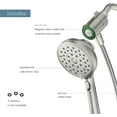 thumbnail image 6 of MOEN Verso 8-Spray Patterns 2.5 GPM 5 in. Wall Mount Handheld Shower Head with Infiniti Dial in Spot Resist Brushed Nickel, 6 of 9