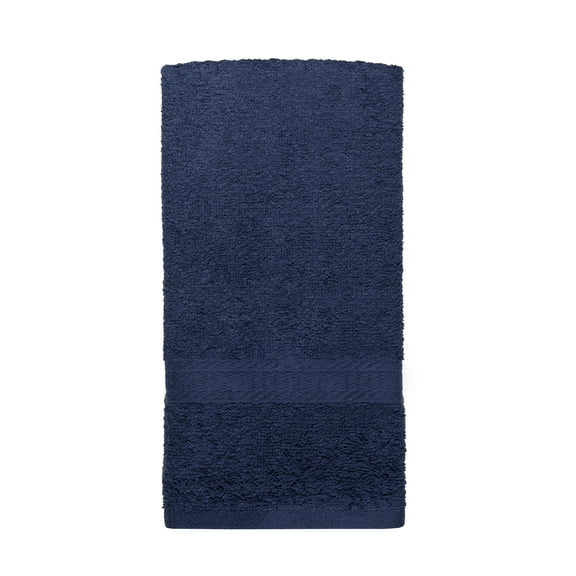 Mainstays Basic Bath Collection - Single Hand Towel, Solid Navy