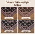 thumbnail image 7 of Design&I 4'x6' Washable Area Rug Trellis Vintage Cameo Border Delicate Ribbon Scattered Pink Coquette Refined for Reading Nook, Bedroom, Pet Friendly & Non-Slip Built-In Grip, 7 of 7