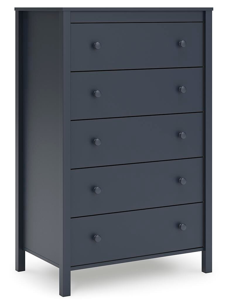 ashley black 6 drawer dresser Socalle - Black