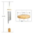 thumbnail image 4 of BSHAPPLUS® 25" Wind Chimes for Outside,Memorial Wind Chimes with 6 Silver Aluminum Tubes and S Hook,Clearance Wind Chimes for Home Garden Hanging Decor,Window Wind Bells, 4 of 11