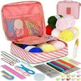 thumbnail image 2 of DIY Knitting Tools Kits Portable Crochet Hand Novice Beginners Multi-color Storage Kits,style i  58pcs, 2 of 7