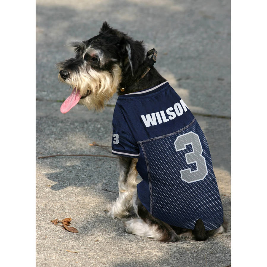 NFLPA RUSSELL WILSON DOG JERSEY Seattle Seahawks Team Player Jersey For Dogs & Cats. 5 Sizes and 6 NFL Teams available.