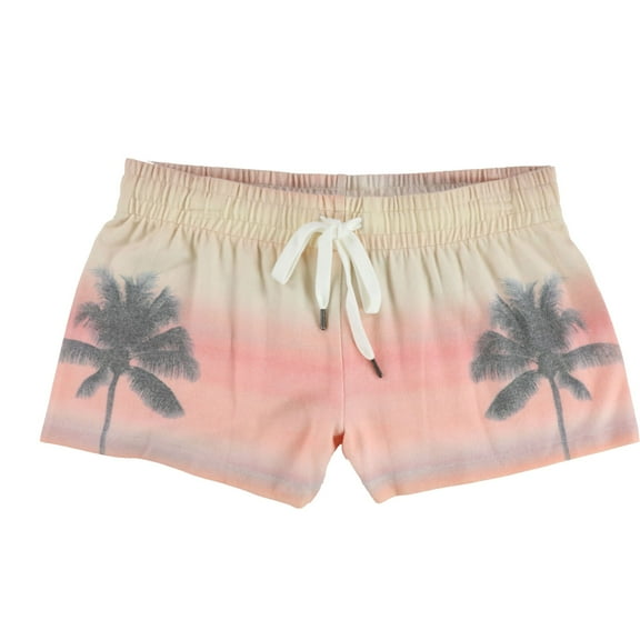 P.J. Salvage Womens Sunset Glow Pajama Shorts, Pink, Small