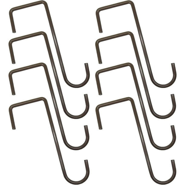 Vinyl Fence Hooks Patio Hooks 8 Pack 2 x 6 inch, Hangers for Indoor