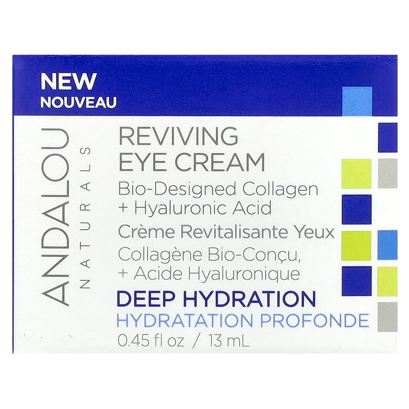 Andalou Naturals Reviving Eye Cream, 0.45 fl oz (13 ml)