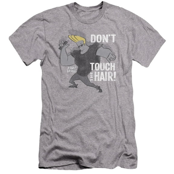 Johnny Bravo - Hair - Premium Slim Fit Short Sleeve Shirt - Small