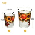 thumbnail image 5 of Balery Thanksgiving With Autumn Round Laundry Basket with Handles Waterproof Freestanding Laundry Hamper for Clothes Toys in the Dorm and Family-Small, 5 of 8