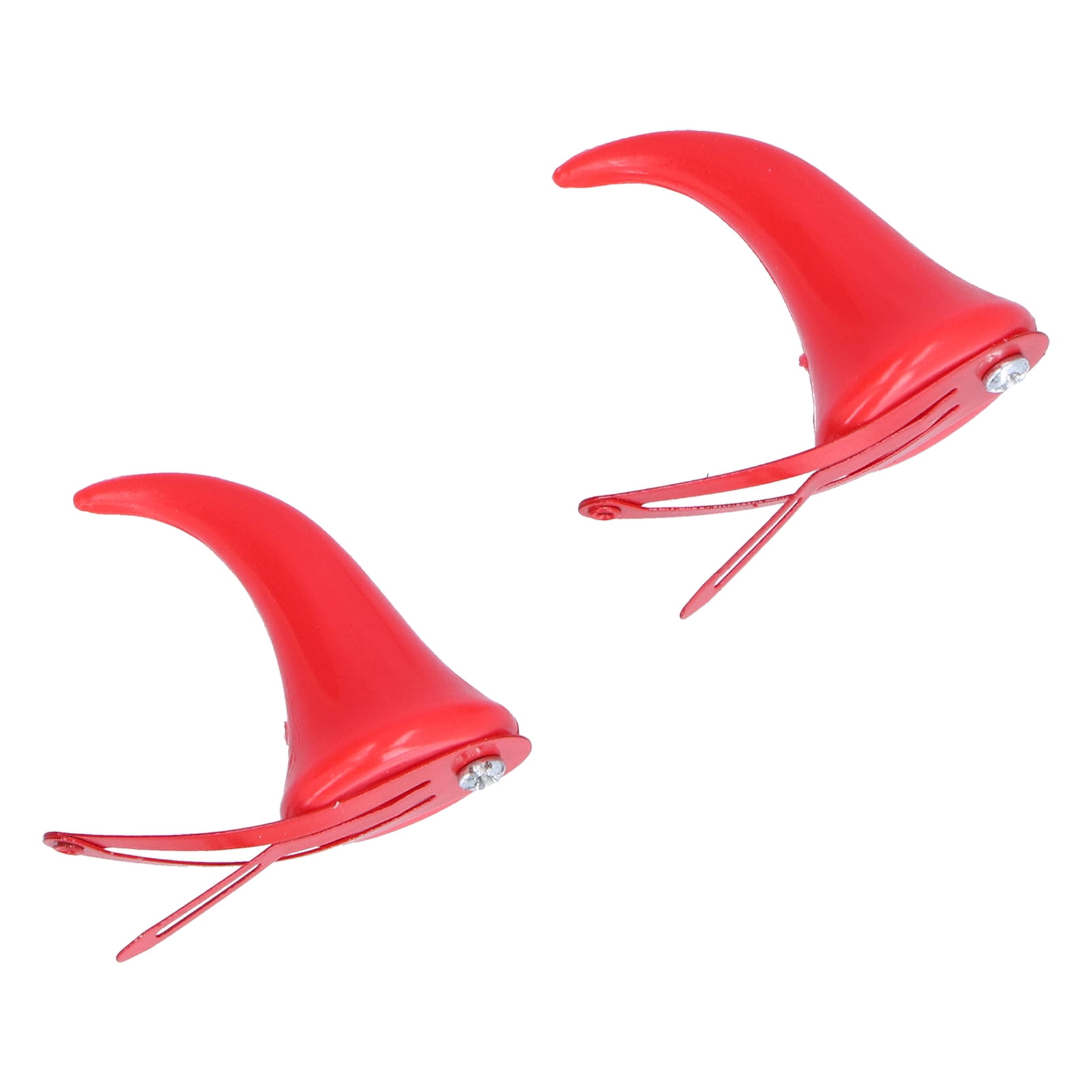 Red Demon Horn Pins, Cute Devil Horn Hair Clips For Kids Party For