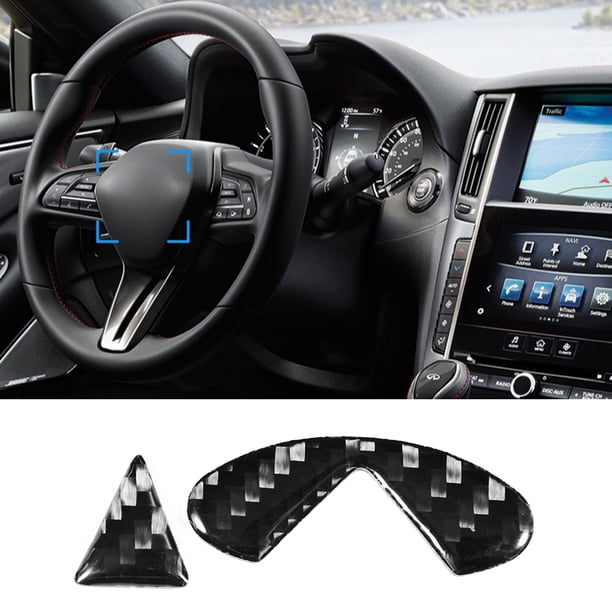 Adhesivo para volante de fibra de carbono, adhesivo decorativo para volante de coche de fibra de carbono, adhesivo para volante de coche, funcionalidad versátil
