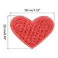 thumbnail image 2 of Corazón Forma Termoadhesivos Parches Rose Rosa Bordado Cosido Amor Apliques Parches para Ropa Chaquetas Mochila Zapatos Reparación Adornos Paquete de 15, 2 of 6