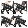 thumbnail image 5 of Bike Phone Holder Mount Bag, BKSDUEH Cycle Front Frame Handlebar Storage Bag Waterproof with Sensitive Touch Screen, 5 of 6
