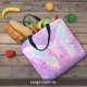 thumbnail image 5 of Easygdp Purple Sparkling Butterfly Bolsa Tote para Mujer, Bolso de Hombro para Trabajo, Playa, Viajes, Compras y Supermercado, 5 of 7