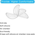 thumbnail image 3 of Eyeglass Nose Pads,20 Pairs of Silicone Nose Pads for Glasses,Anti-Slip Soft Nose Pads for Plastic Frames (Clear/2mm), 3 of 8