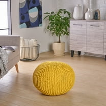 Belle Knitted Cotton Pouf