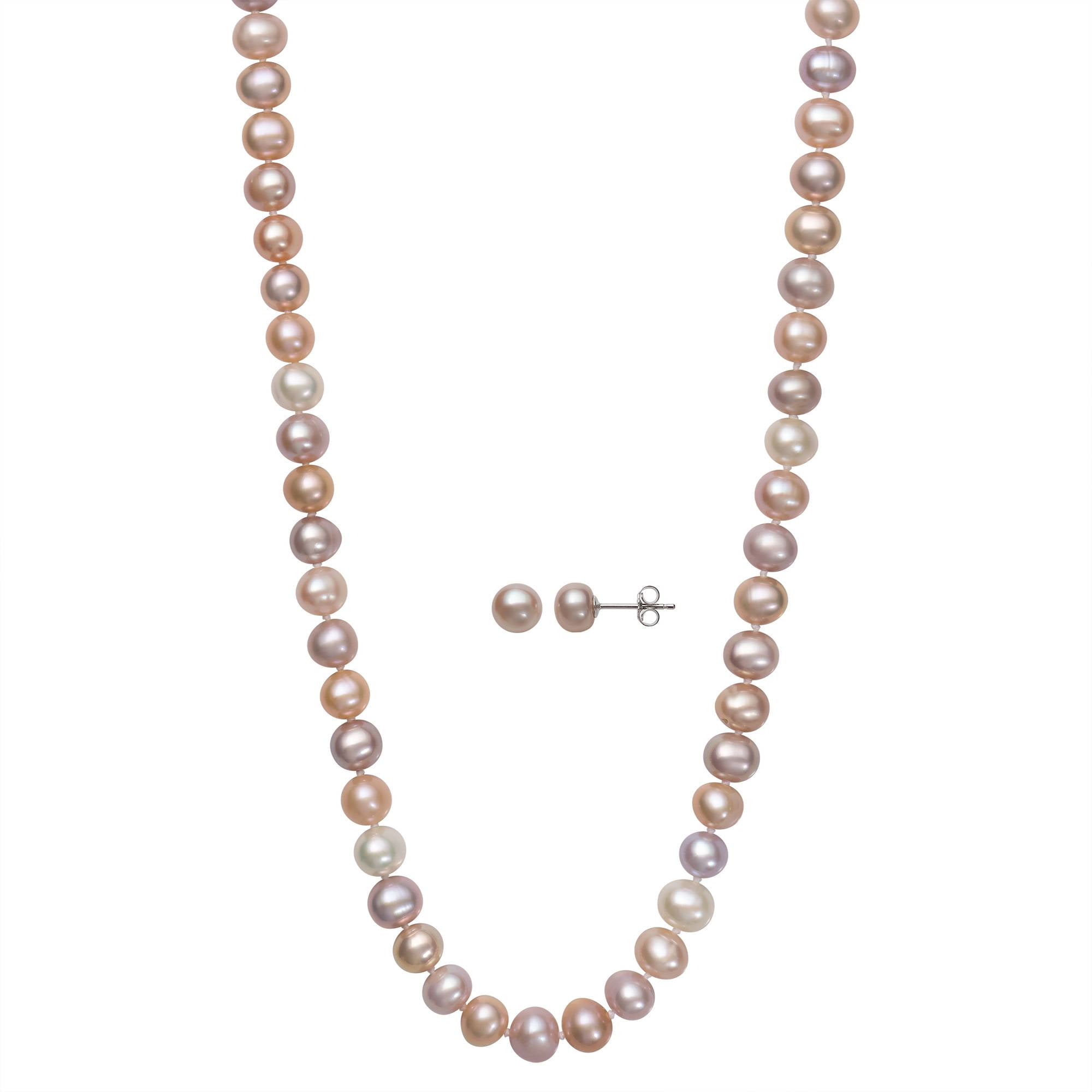 pink colour pearl set