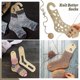thumbnail image 3 of Adjustable Wooden Sock Blockers for Knitting and Crochet, 6 Pack Stocking Shaping Molds for Crafting Projects, 3 of 5