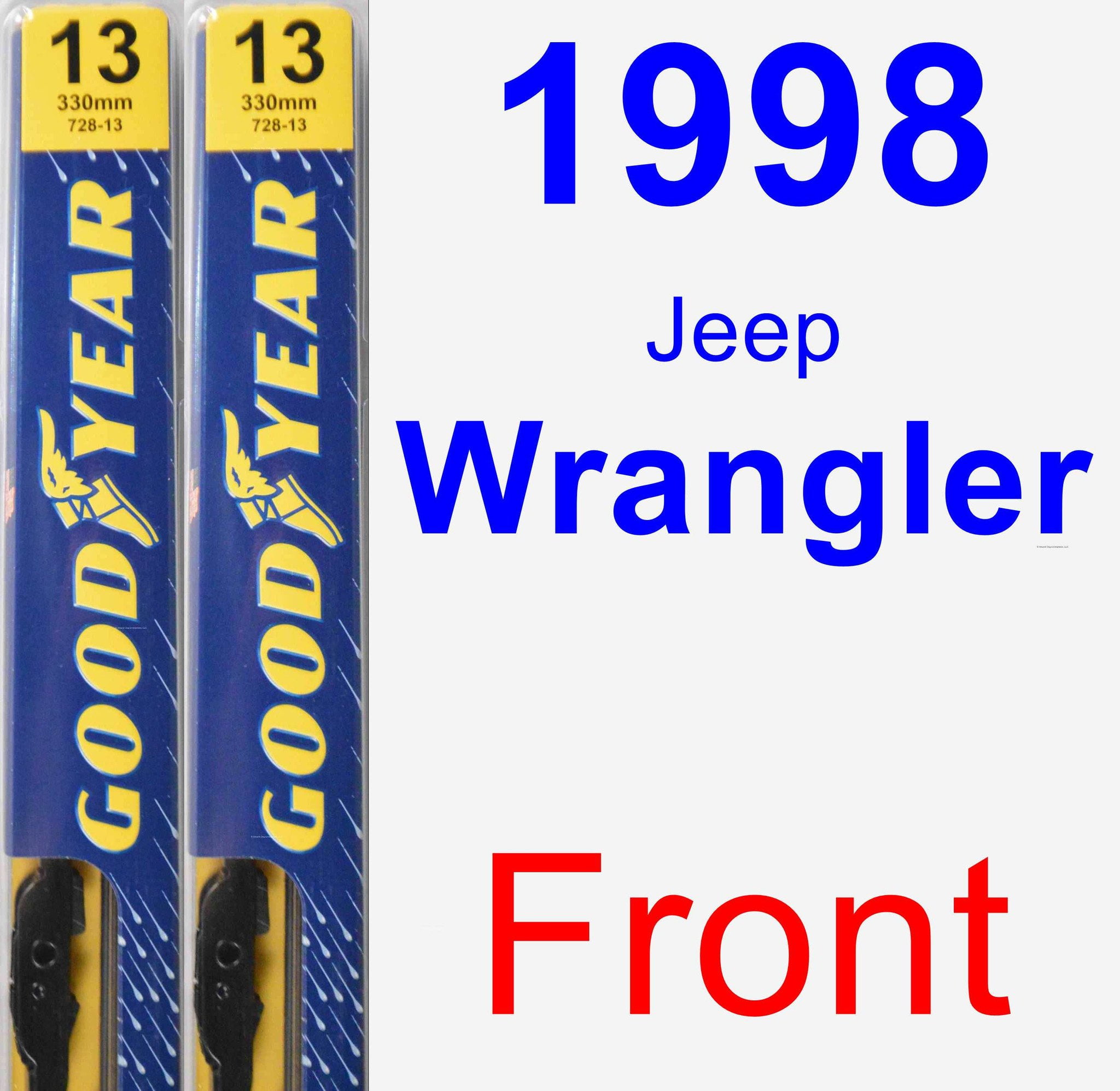 1998 Jeep Wrangler Passenger Wiper Blade - Premium 