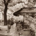 thumbnail image 2 of Blaustein, Alan 26x26 Gold Ornate Wood Framed with Double Matting Museum Art Print Titled - Cafe Aix-en-Provence, 2 of 4