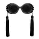 thumbnail image 5 of Gafas de sol Hugo Lente Negra Redonda con Flecos Artificial Rhinestones, 5 of 10