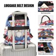 thumbnail image 4 of JIALIOU Mini Backpack Purse for Women Quilted Casual Daypack Small Travel Shoulder Bag, Gnomes with Usa Flag, 4 of 7