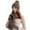 Khaki, variant on Mwjwdo Large Pom-Pom Twill Jacquard Knit 3-Piece Kit Cuffed Beanie Scarf Touch Gloves Stretch Fit for Suburb Trips Black