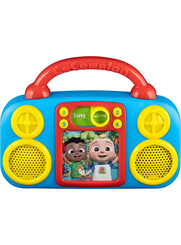 eKids Cocomelon Toy Music Player Includes Freeze Dance, Musical Toy for Toddlers with Built-in Nursery Rhymes for Fans of Cocomelon Toys and Gifts for Boys and Girls