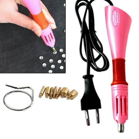- 7-in-1 Iron-on Hotfix Applicator Set Wand Crystal Gem Rhinestone Setter Tool