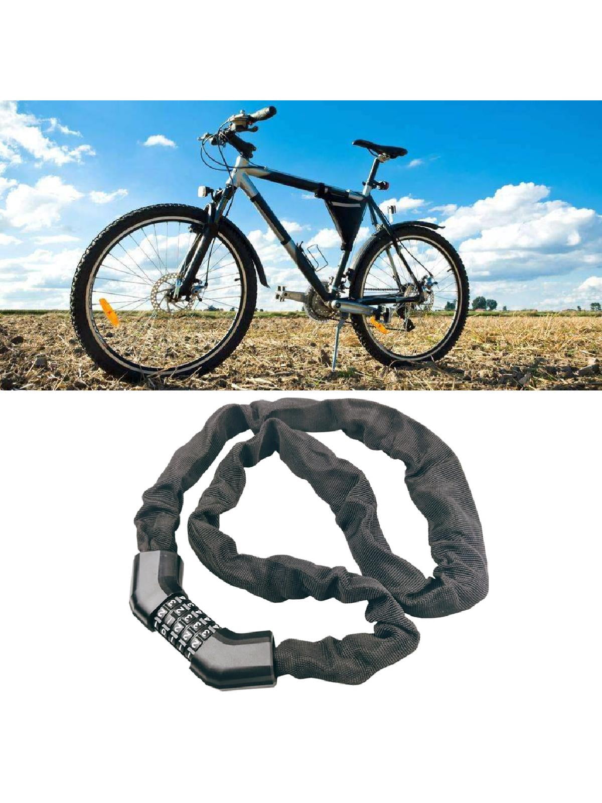 Bike Chain Locks, 5 Digit Resettable Combination Password Bicycle Lock,Heavy Duty Anti-Theft Cycling Cable Locks