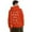 Orange, variant on Mens Hoodie Sweatshirt Soft Full Zip Front Adjustable Drawstring Hood and Sweaters for Men,Orange,6XL