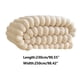 thumbnail image 2 of Manta de franela color leche liso | Manta suave de microfibra para sofá, cama o sillón | Manta cálida y transpirable para siestas en la sala de estar, 2 of 2