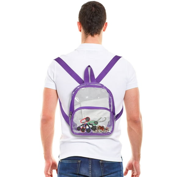 CRAFTHROU Morada Transparente En PVC Con Dobles Para Uso En Viajes Y Actividades