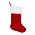 thumbnail image 4 of Medias de Navidad,Medias navideñas de Papá Noel con saco colgante de terciopelo,Bolsa de regalo para calcetines de chimenea de Navidad para niños,Bolsas de regalo con adornos de rojo, 4 of 8