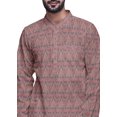 thumbnail image 4 of Atasi Kurta Asymétrique Imprimée Décontractée pour Hommes Ensemble Kurta Longue Designer, 4 of 4