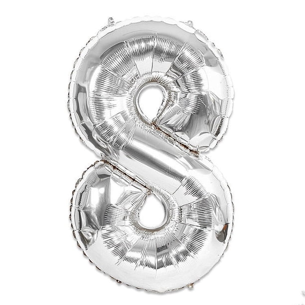 Globo de aluminio digital grande de 90 cm, globo de helio de papel de aluminio para cumpleaños de 40 pulgadas, dorado, plateado y oro rosa
